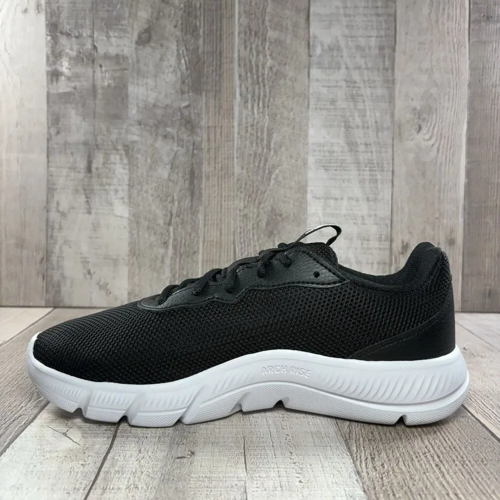 Adidas Cloudfoam Flex Women's Size 6.5 Wide Running Shoes Athletic Black White